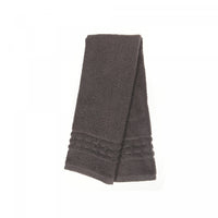 Essuie-mains natté gris anthracite 16 x 27 - ensemble de 6 serviettes