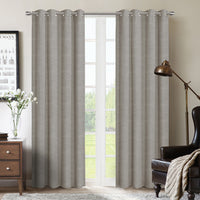 Rideau coupe-lumière à oeillets Berks 54 po x 84 po (ensemble de 2) - taupe
