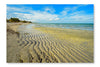  Crandon Park Beach 16 po x 24 po : Cadre d'art mural et panneau de tissu