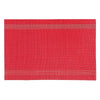 Napperon Mackenzie rouge en vinyle - ensemble de 12
