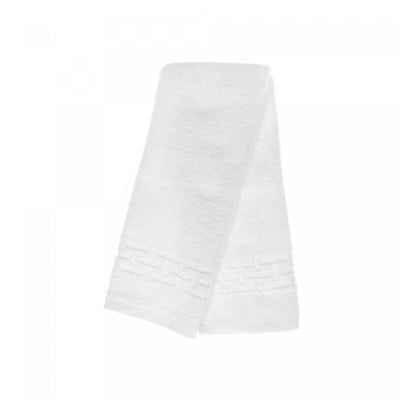 Basketweave Hand Towel 16 x 27 White - Set of 6 Towels|Essuie-main natté blanc 16 x 27 - ensemble de 6 serviettes