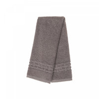 Essuie-mains natté gris clair 16 x 27 - ensemble de 6 serviettes