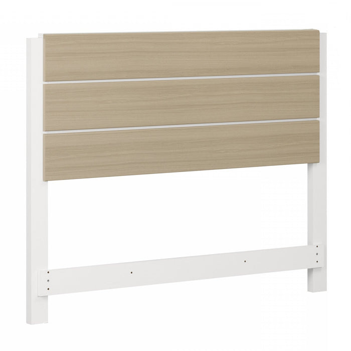 Tête de lit Munich - blanc et orme naturel 