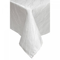 Nappe d'aspect marbre blanc 54 po x 72 po en LurexMC