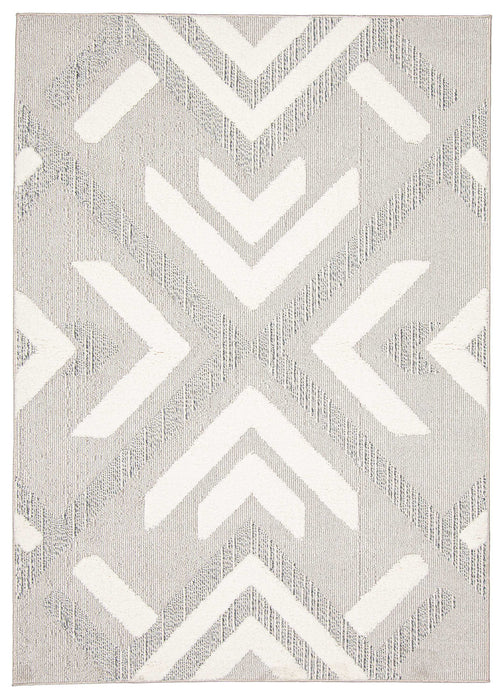 Carpette Tyisha grise - 5 pi 0 po x 7 pi 0 po