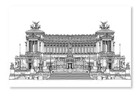  Altar Of The Fatherland 28 po x 42 po : Cadre d'art mural et panneau de tissu