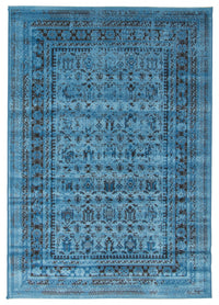Carpette Awena bleue 6 pi 7 po x 9 pi 6 po