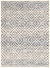 Carpette Electra argent-couleur pétrole - 5 pi 3 pox 7 pi 3 po