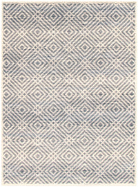 Carpette Electra argent-couleur pétrole - 5 pi 3 pox 7 pi 3 po