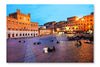  Piazza Del Campo With Palazzo Pubblico 24 po x 36 po : Cadre d'art mural et panneau de tissu