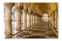Arches in Piazza San Marco, Venezia 24 po x 36 po : Oeuvre d’art murale en panneau de tissu sans cadre