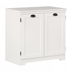 Prairie Armoire de rangement avec 2 portes - Blanc solide