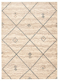 Tapis Grande Ivoire / Bleu 3pi 11 po X 5pi 7po