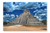  Chichen Itza 24 po x 36 po : Cadre d'art mural et panneau de tissu