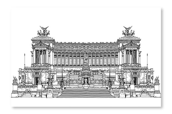 Altar of The Fatherland 16x24 Wall Art Fabric Panel Without Frame