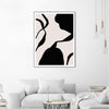 "Mouvement" Canvas Framed Black 24x32 Wall Art
