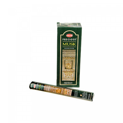Hem Incense 20 Stick Musk - Set of 6 Incense Sticks|20 bâtons d’encens Hem à arôme de musc - ensemble de 6 paquets