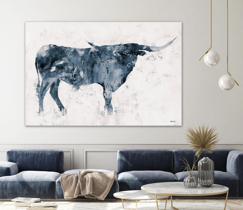 Œuvre d’art murale Giant Art « Longhorn V2 » 72 x 48