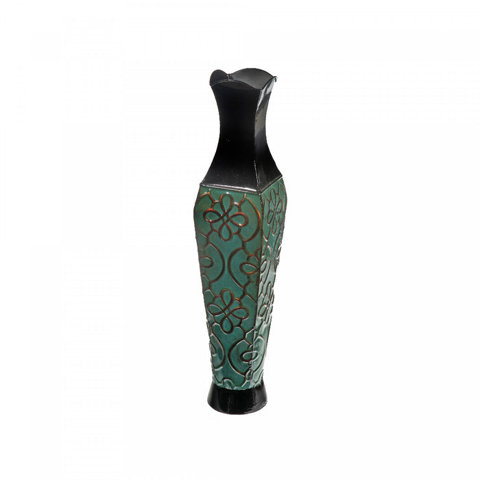 Vase Obsidian 24 po en métal