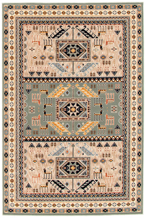 Carpette Quincy bleu sarcelle - 7 pi 10 po x 10 pi 2 po 