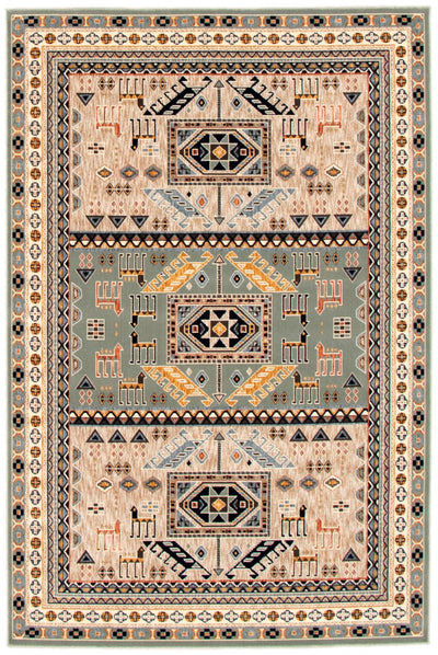 Quincy Teal Area Rug - 7'10" x 10'2"