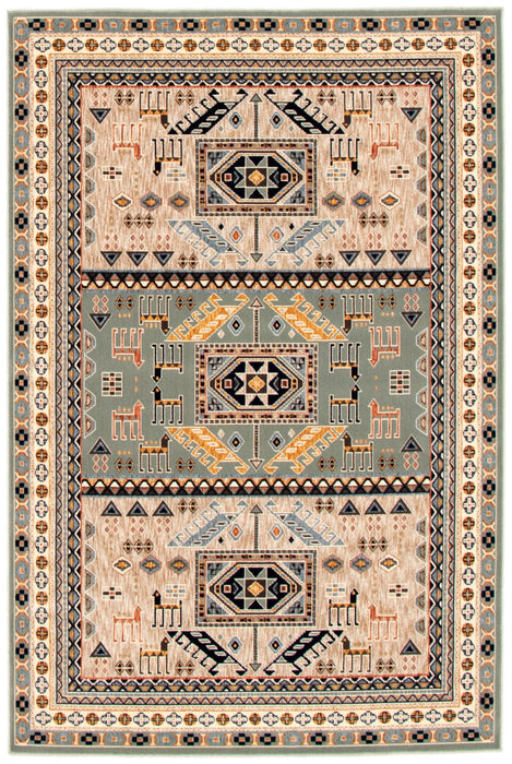 Carpette Quincy bleu sarcelle - 7 pi 10 po x 10 pi 2 po 