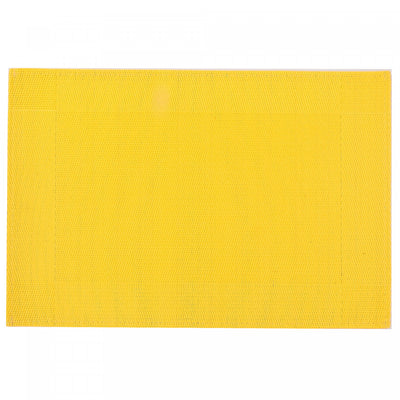 Vinyl Placemat Classic Yellow - Set of 12|Napperon jaune en vinyle de style classique - ensemble de 12