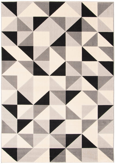 Nuria Black 3'11" x 5'7" Area Rug