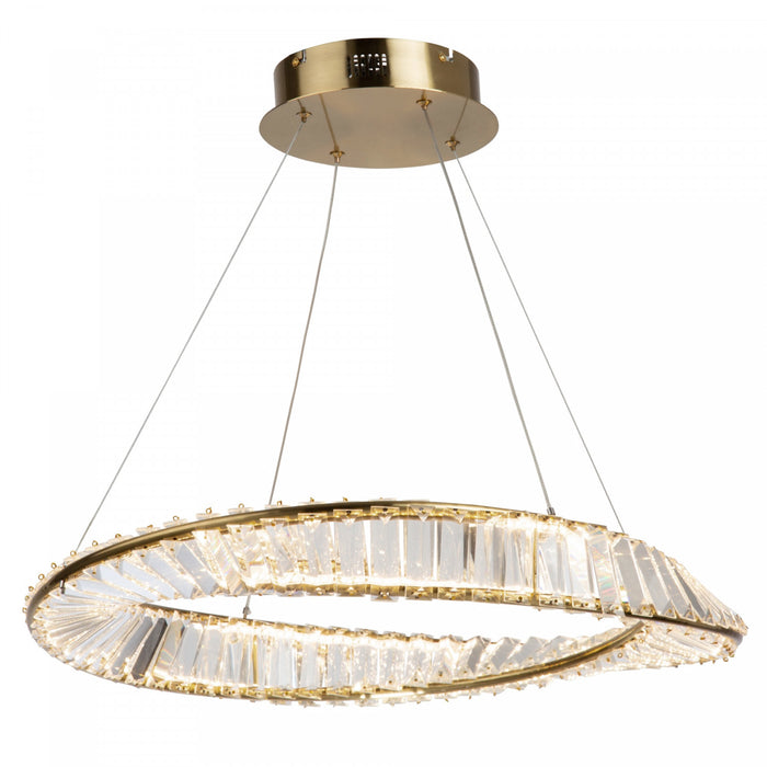 Luminaire suspendu Stella laiton brossé à DEL de 40 W