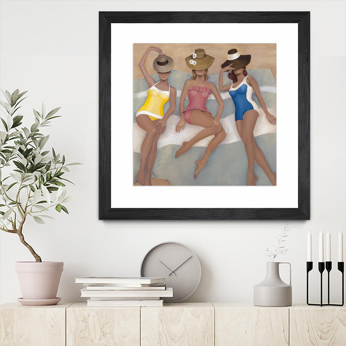 Œuvre d'art murale sur toile encadrée noire « The Orange County Club.tif » 36 x 36