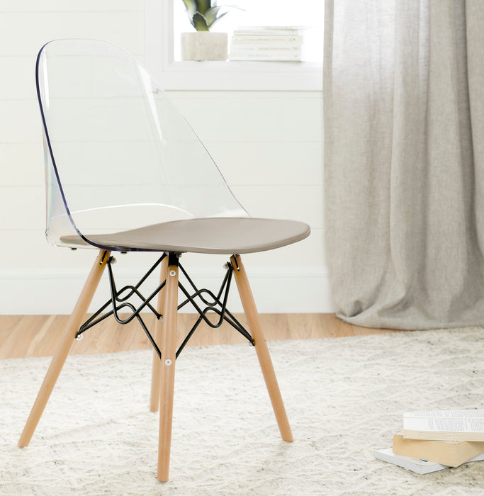 Chaise de bureau Annexe style tour Eiffel - gris clair