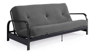  Armature de futon DHP avec accoudoirs en métal avec matelas de 6 po 