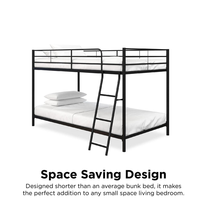 Lits simples superposés Bloor de Atwater Living Dorel Home pour petit espace - noir