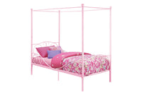 Lit simple Dorel Home à baldaquin Whimsical en métal - rose