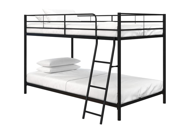 Lits simples superposés Bloor de Atwater Living Dorel Home pour petit espace - noir