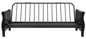Futon Ronson Atwater Living Dorel Home avec accoudoirs en bois et fini espresso