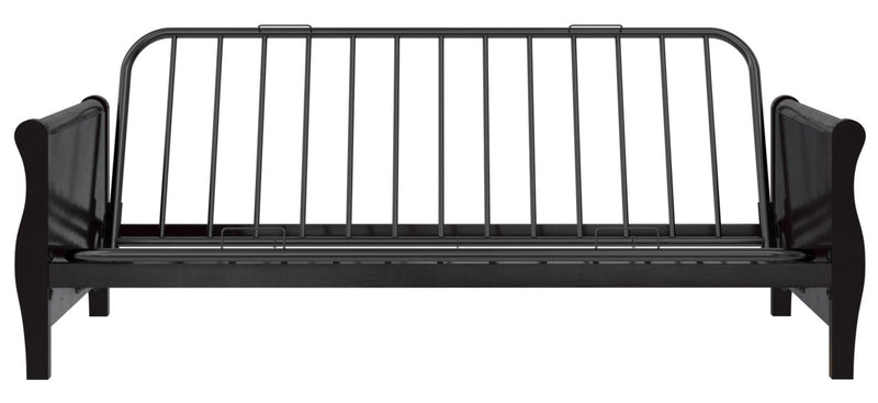 Futon Ronson Atwater Living Dorel Home avec accoudoirs en bois et fini espresso