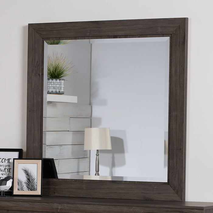 Miroir de commode de chambre à coucher Yorkdale, fabriqué au Canada - gris