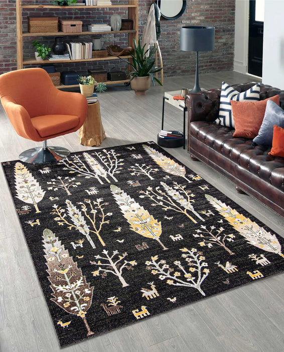 Carpette Pine noire lavable à la machine - 5 pi 0 po x 7 pi 0 po