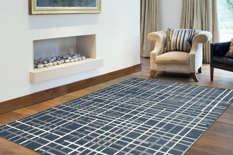 Carpette Taite couleur pétrole - 7 pi 10 pox 10 pi 2 po