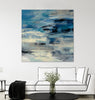 "Indigo Wave" Giant Art 54x54 Wall Art