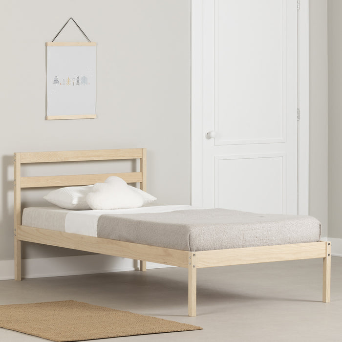 Lit simple Sweedi - bois naturel 