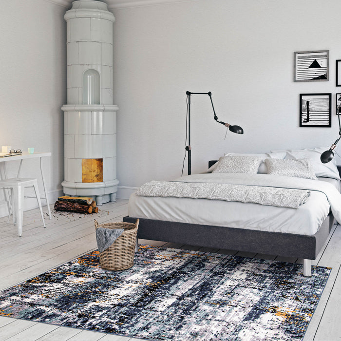 Carpette Paloma Marble bleue - 3 pi 11 po x 5 pi 11 po