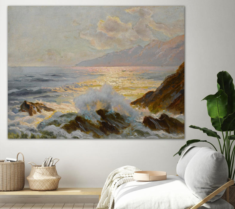 Œuvre d’art murale Giant Art « Main Seascape Ii » 72 x 54