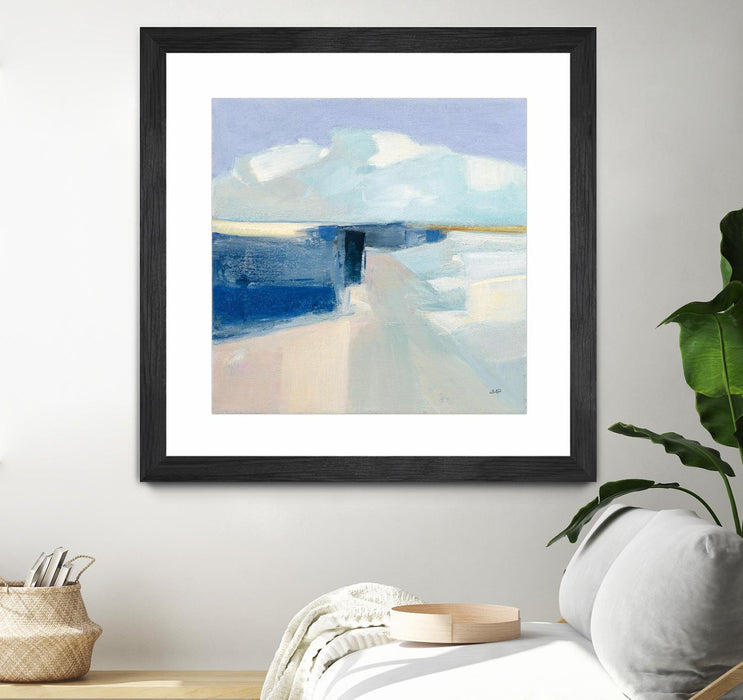 Œuvre d’art murale encadrée noire et mate « Sand And Sky » 30 x 30