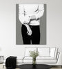 "Mr.right Black And White" Giant Art 72x54 Wall Art
