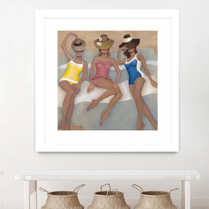 Œuvre d’art murale encadrée blanche et mate « The Orange County Club.tif » 30 x 30