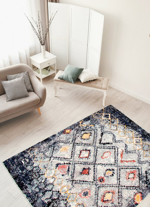 Carpette Makondo Classic bleu - 8 pi 0 pox 10 pi 0 po
