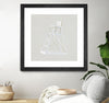"Serene Seaside Ii Tan" Matted and Framed Black 30x30 Wall Art