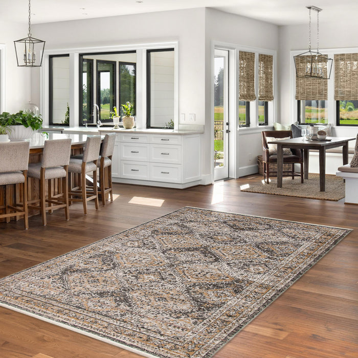 Carpette Leandra taupe/grise 3 pi 11 po x 5 pi 11 po